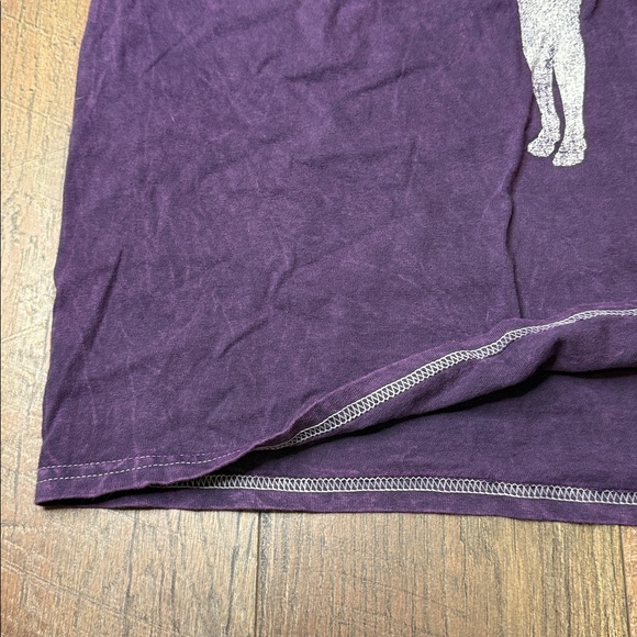 Nirvana in Utero washed dye Distressed Band Tee purple large - Picture 5 of 8